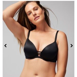NWT Soma “Stunning Push Up Plunge Bra” in Black, size 40D